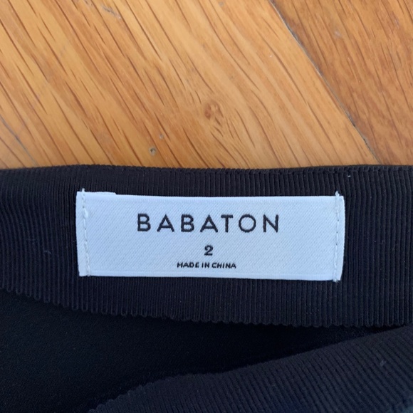 Babaton Vegan Leather Modern Mini Skirt Size 2 - Picture 3 of 3